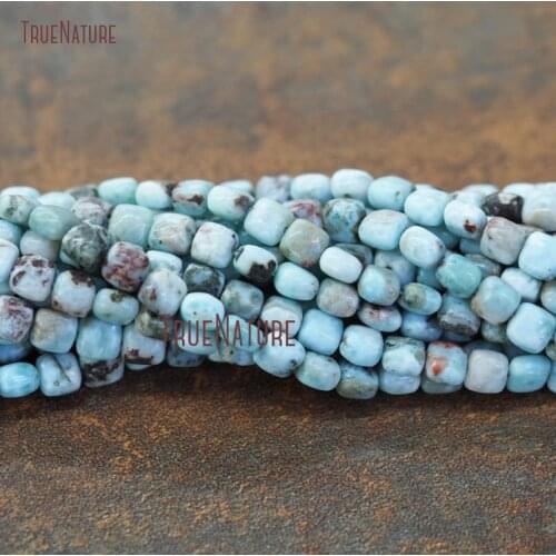 New Arrival Larimar Loose Beads Jewelry Square Shape Massive Smooth Loose Beads For Sale DIY Making In 6*6 mm BE10825