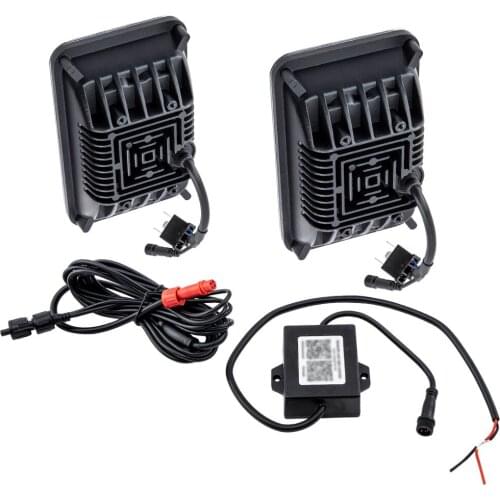 H4 Plug For Buick Cadillac For Chevrolet Ford 4x6"Bluetooth Control RGB LED DRL Headlight Lamp Projector H4651 H4652