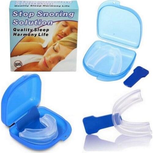 Silicone Anti Snoring Mouth Apnea Guard Bruxism Tray Sleeping Aid Mouth Guard Personal Health Care Sleep Snore Stoper Device