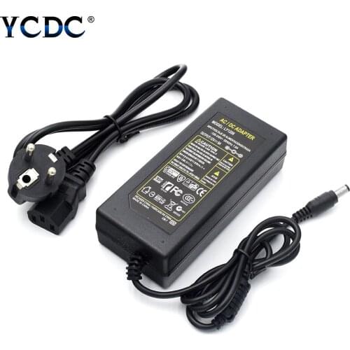 Universal AC100-240V To DC 12V 8A DC 12V 8A Charger Power Supply Adapter Converter Module US/EU/UK/AU Plug For CD VCD Palyer