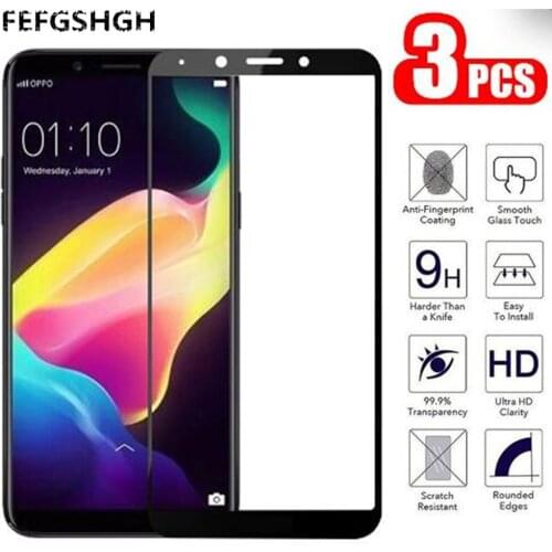 Tempered Glass For OPPO F5 Full Cover 9H Protective film Explosion-proof Screen Protector For OPPO F7 F9 A3S Glass