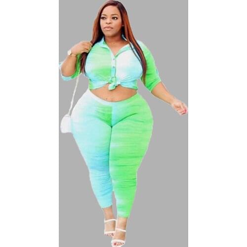 5XL Two Piece Outfits for Women Top and Pants Sets Streetwear Plus Size Tracksuit Leggings Sweatsuit Wholesale Dropshipping