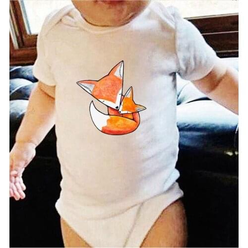 Fox Cartoon Winter Baby Clothes Summer Jumpsuit for Newborn Girl Rompers Kids Outfits Cotton Baby Onesie 0-24 Months