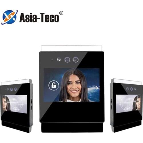 5 inch TCP/IP wifi Dynamic Face Recognition Time Attendance Access Control 2.0 MP Camera 20000 Faces Temperature Detection