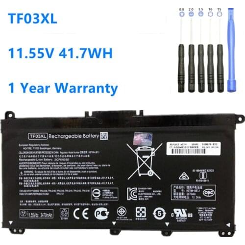 TF03XL Battery For HP Pavilion 15-CC 14-bf033TX 14-bf108TX 14-bf008TU HSTNN-UB7J TPN-Q188 TPN-Q189 TPN-Q190 Q191 TF03
