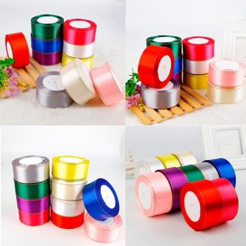 25yards/Roll 20mm 38mm Satin Ribbons DIY Artificial Silk Roses Crafts Supplies Sewing Accessories Scrapbooking Material