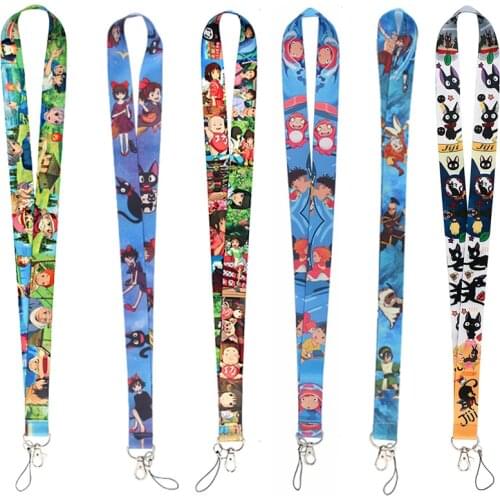 CA822 Japanese anime Lanyards Cool Neck Strap Mobile Phone Keys ID Card Holder Lanyard For Keys DIY Hanging Rope Lanyards 1pcs