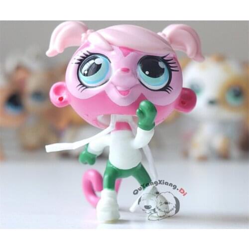 CW034 Pet Shop Animal Red and green monkey doll action Figure