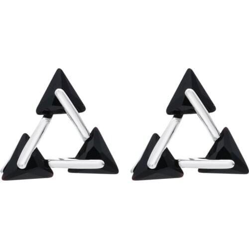 Korean fashion temperament triangle zircon earrings suitable for women/girls birthday/wedding party jewelry earrings ER-301