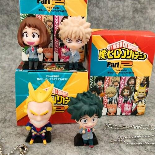 4pcs/set Anime My Hero College Personage Pendant PVC Doll Pendant Pendant Toy For Children