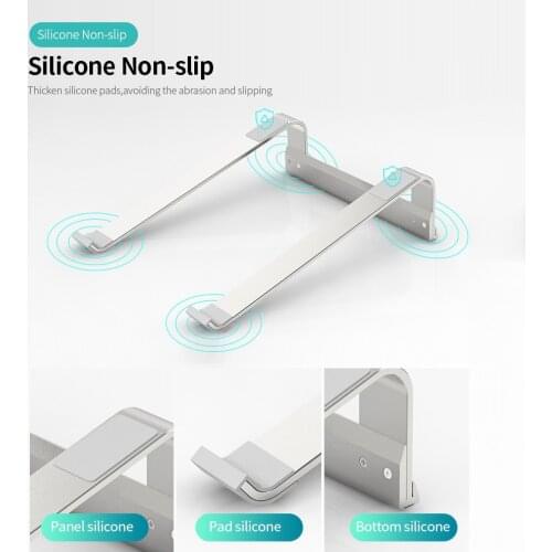 L181A Aluminum Laptop Stand Desktop Portable Silicone Nonslip Ergonomic Hollowed-out Laptop Holder Cooling Bracket for notebook