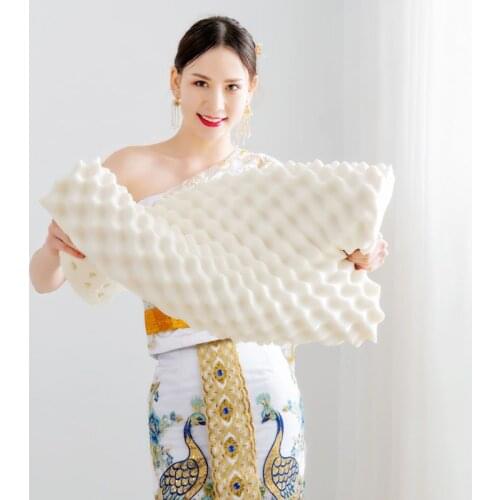 SB Latex Thailand Pure Natural Latex Pillow Orthopedic Neck Cervical Protective Spine Massage Remedial Body Pillows home Pillow