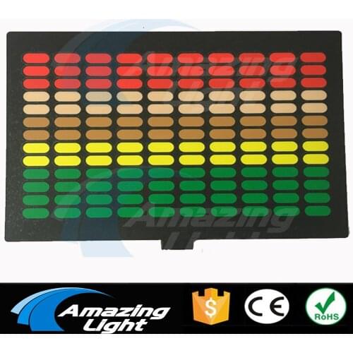 Top Sale Rave equalizer flashing light up and down music rhythm led panel el panel el sound active panel with inverter