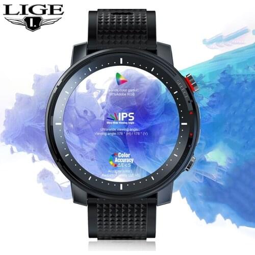 LIGE 2021 New Smart Watch Men Outdoor Sports Watch Flashlight Heart Rate IP68 Waterproof Pedometer Smartwatch For Android iOS