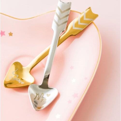 Cereal Yogurt Mixing Scoop Stainless Steel Golden Spoon Sculpt Coffee Spoon Sword Miniature Ladle Dining Room Party Tool