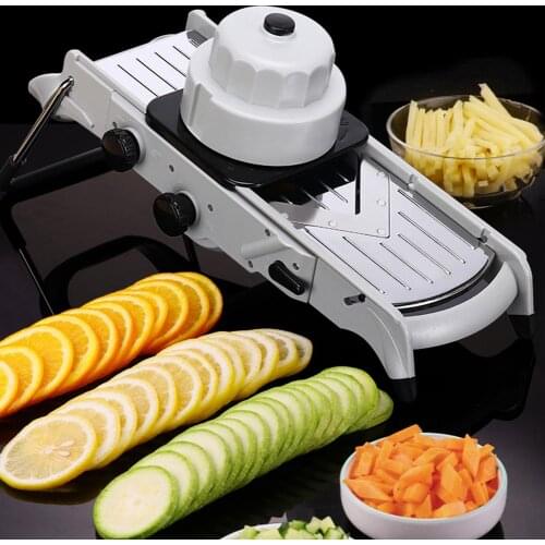 Mandoline Vegetable Fruit Cutter Knob Multifunctional With Adjustable Stainless Steel Blades Potato Carrot Grater Kitchen Tool