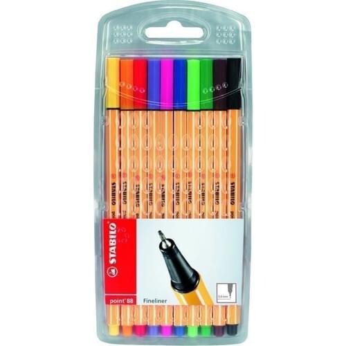 Stabilo Glıss Pen Poınt 88 model 10 pieces color set marker school office stationery free shipping