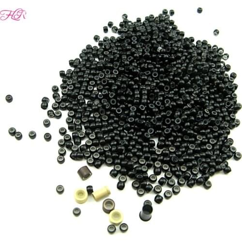 2000units Silicone Nano Ring Multi Color Nano Beads With Silicone Line For Nano TIp Hair Hair Extension Tools
