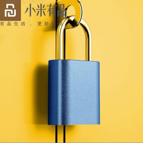 Youpin noc loc Fingerprint Door Lock Keyless USB Rechargeable Portable Smart Padlock Alloy Metal IPX7 Waterproof Quick Unlock