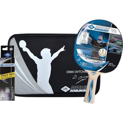 Table Tennis Racket + Ball + Case Set - ITTF Approved-35117