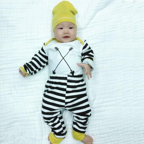 Seartist Newborn Clothing Sets Infant 3Pcs Sets T Shirt+Pants+Cap Baby Boys Girls Clothing Set Autumn Clothes for Newborns 25