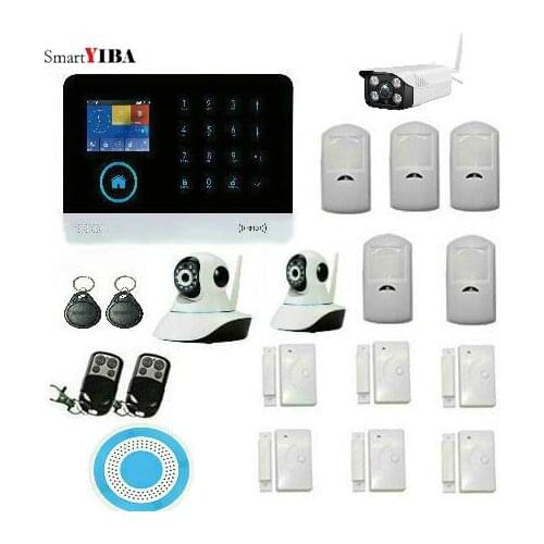 SmartYIBA wifi GSM Alarm System IOS/Android App control Home Security alarm system burglar alarm