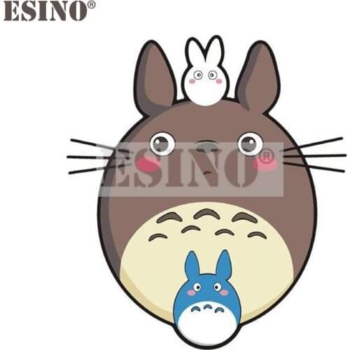 Car-Styling Funny Cartoon Lovely Cat Totoro Car Stickers Motorcycle Decals for Toyota Ford Focus 2 Chevrolet VW Opel Tesla Lada