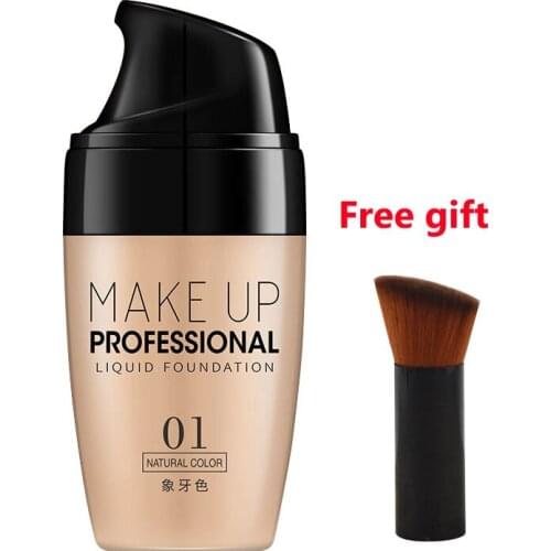 30ml Face Foundation Cream Waterproof Long-lasting Oil Control Matte Full Coverage Liquid Foundation Makeup Concealer TSLM1