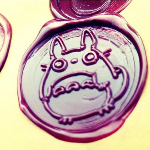 Totoro Sealing Wax, cute cartoon Wax Seal Stamp, gift idea, wedding invitation logo