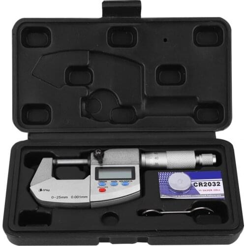 High Speed 0-25mm 0.001mm Waterproof Digital Micrometer Stainless Steel Outside Micrometer Caliper