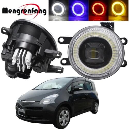 2in1 Car Front Bumper LED Fog Light Assembly Angel Eye Daytime Running Lamp 30W 8000LM 12V For Toyota Ractis MPV 2007 2008 2009
