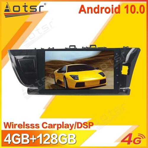 Android Car Multimedia Stereo Player For Toyota Corolla 2014 2015-2017 Tape Radio Recorder Auto GPS Navi Head Unit No 2Din 2 Din