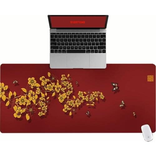 Large Office Computer Desk Mat Table Keyboard Big Mouse Pad Yellow Daisy Laptop Cushion Desk Non-slip Mat Gamer Mousepad Mat