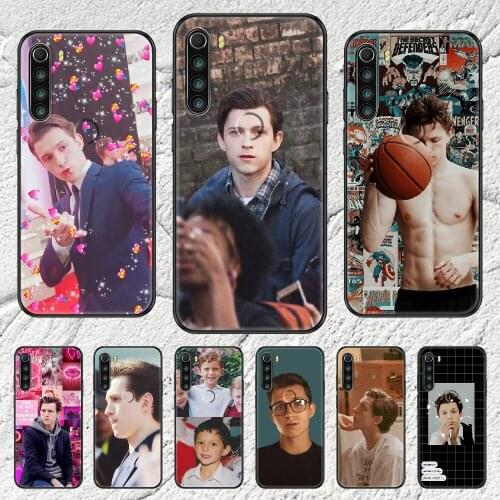 Tom Holland Phone case For Xiaomi Redmi Note 7 7A 8 8T 9 9A 9S 10 K30 Pro Ultra black tpu hoesjes 3D back luxury prime art funda