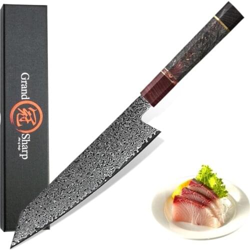 Damascus Kitchen Knives 8 inch Chef Knife 67 Layers Japanese Damascus Knife vg10 Japanese Steel Cooking Tools ECO Friendly NEW