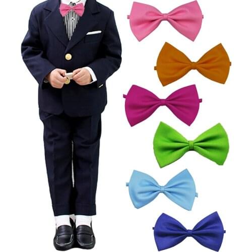 Children Fashion Formal Cotton Bow Tie Kid Classical Bowties Colorful Butterfly Wedding Party Pet Bowtie Tuxedo Ties