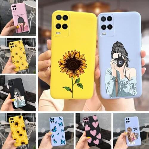 For Oppo A54 Case CPH2239 Colorful Sunflower Cover For Oppo A54 5G CPH2195 Phone Cases OppoA54 A 54 Soft Silicone Fundas Bumper