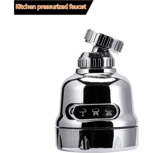 Home Kitchen Faucet 360 Rotatable Tap Faucet Aerator Bubble Flexible Water Saving High Pressure Filter Adapter Sprayer 3 Modes
