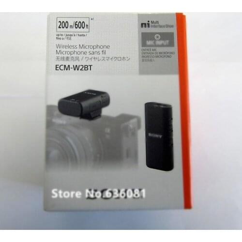 ECM-W2BT Wireless Microphone Digital Audio Lavalier Bluetooth For Sony A7S3 A1 A7C A7RM4 A7RM3 A7M3 A9M2 A7RM2 A6600 A6400