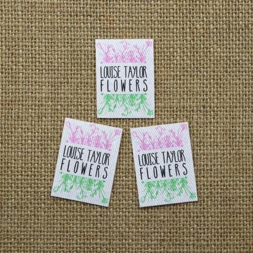 72 piece Ironing Labels, Logo or Text, Personalized Brand , Clothing Labels, Free shipping, Custom Design, name tags (YTa41)