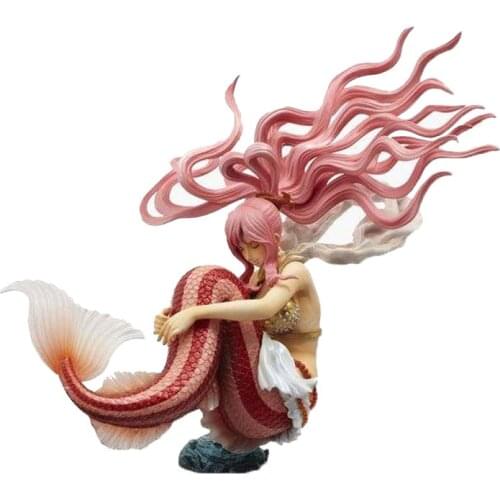 Bandai Original ONE PIECE Anime Figures Perona Shirahoshi PVC Action Figure Collections Hand-Model Toys Gifts for Boys