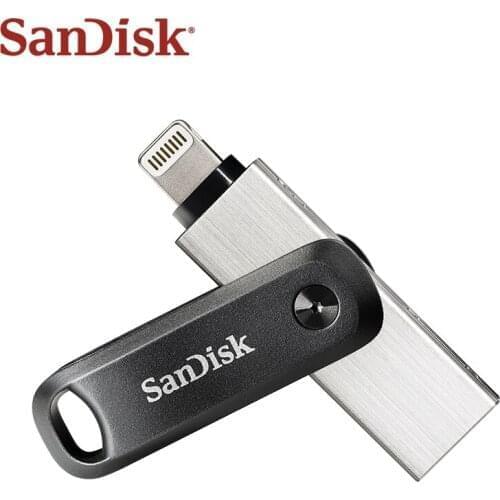 SANDISK iXpand USB Flash Drive 128GB 256GB Pen Drive Pendrive USB 3.0 Dual Interface OTG Flash Drive for your iphone ipad and PC