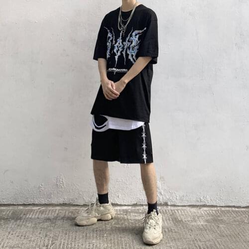 Harajuku T-shirt t-shirts men t shirts Harajuku Funny Print Tshirt Men Hip Hop Cotton Streetwear Tee Shirt Homme Tops tees