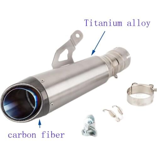 Motorcycle Exhaust And Middle Link Pipe Full System Carbon Fiber Titanium Alloy Muffler Escape Moto For S1000RR 2019 2020