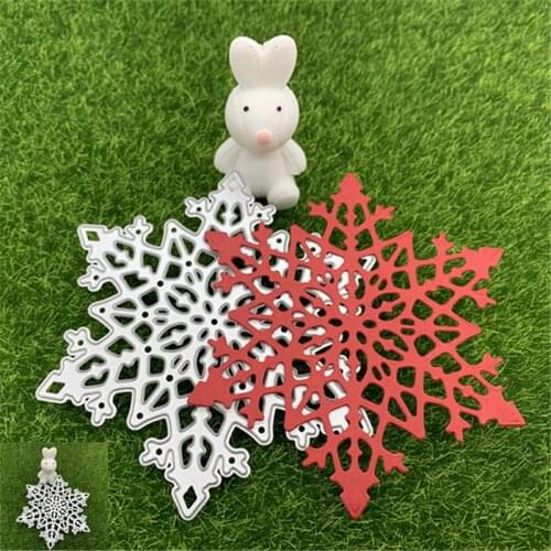 Snowflake Winter Christmas Decoration Window Decal Hand Embossed DIY Album Scrapbook Greeting Card Metal Cutting Mould