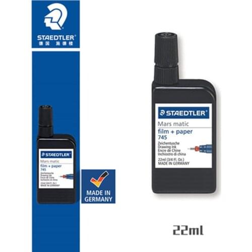 STAEDTLER 745 M2-9 Needle and Tube Pen Black Ink Drawing Non-Carbon Needle and Tube Pen Ink 700 Special Purpose