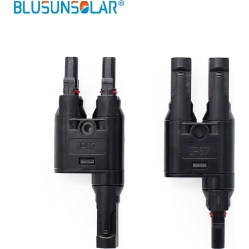 1 PAIRS Solar Panel Cable SOLAR PV T Branch Parallel Connector Pair FF/M and MM/F