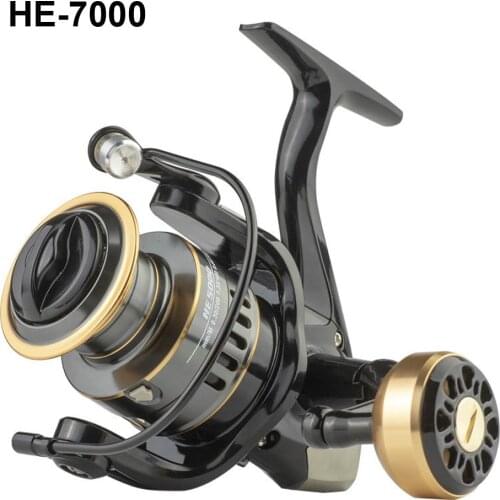 Fishing Reel HE1000-7000 5.2:1 Metal/EVA Ball Grip Spool Spinning Reel Saltwater Reel For Carp Reel Fishing Pesca Fishing Wheel