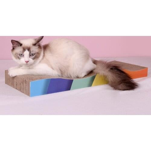 Cats Scratching Corrugated Board Scratcher Bed Pad Toys Cats Mat Grinding Claw customized wear-resistant large cat supplies toys