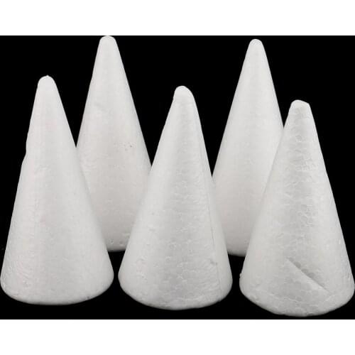 15pcs 7/10cm Creative Cone Modelling Polystyrene Styrofoam Foam Material DIY